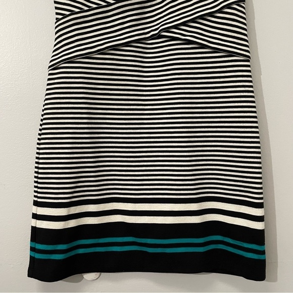 NWT Max Studio Short Sleeve Striped Knit Dress Small - Picture 2 of 7